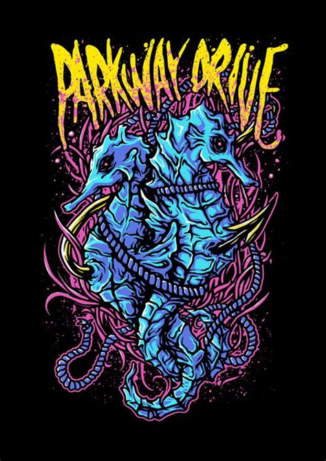 Parkway Drive (merch design) | Heavy metal art, Metal artwork, Music artwork