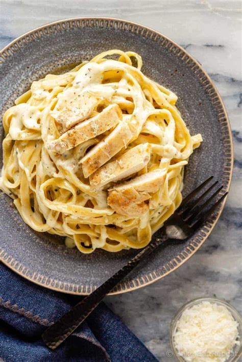 Chicken Fettuccine Alfredo Bake Eat Repeat