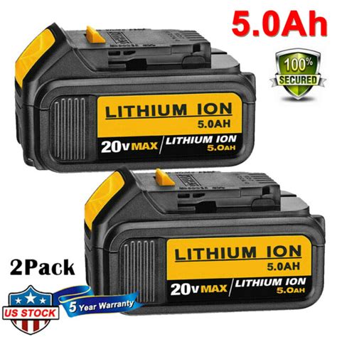 Dewalt Dcb205 2 20v Max Xr 5ah Battery 2 Pack For Sale Online Ebay