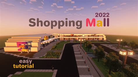 MINECRAFT How To Build A Modern Shopping Mall 2022 Tutorial YouTube