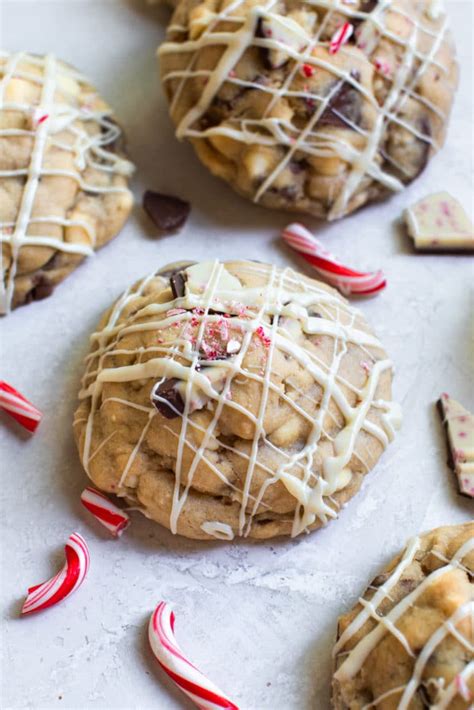 White Chocolate Peppermint Cookies • Krolls Korner