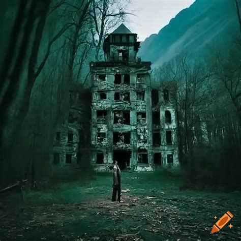 Picture Of An Abandoned Hospital In The Woods On Craiyon