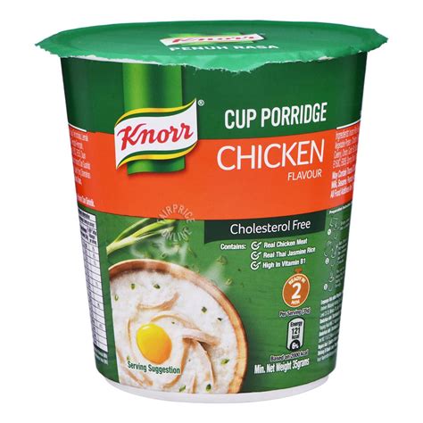 Knorr Instant Cup Porridge Chicken Ntuc Fairprice