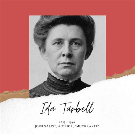 An Image Of A Woman In Black And White With The Words Edda Tarbell On It