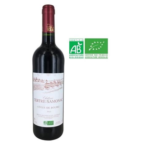 Château Tertre Samonac 2015 Côtes de Bourg Vin rouge de Bordeaux BIO