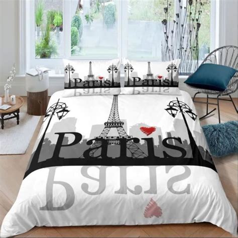 Housse De Couette X Paris Romantique Parure De Lit Paris