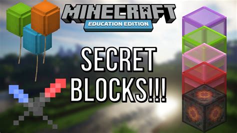 How To Get MORE SECRET Blocks In Minecraft Bedrock Education Edition