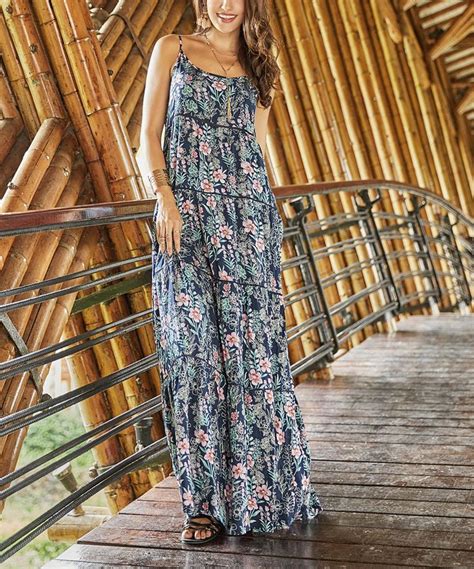 Look At This Zulilyfind Suzanne Betro Dresses Navy Floral Tiered