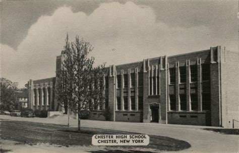 Chester High School New York Postcard