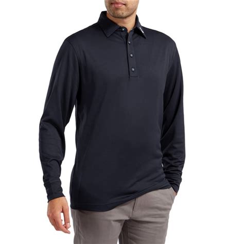 FootJoy Mens Long Sleeve Thermolite Smooth Pique Polo Shirt