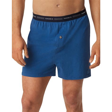 Hanes Mens Freshiq Comfort Flex Waistband Knit Boxer 5 Pack