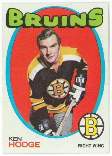 1971 72 Topps Hockey 115 Ken Hodge Boston Bruins Hockey Boston