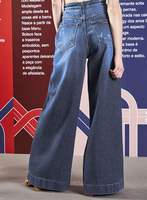 Calça Jeans Wide Leg Pantalona Colcci