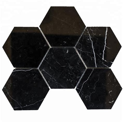 Stone Mosaic Decoration Stones Chinese Nero Marquina Black Marble