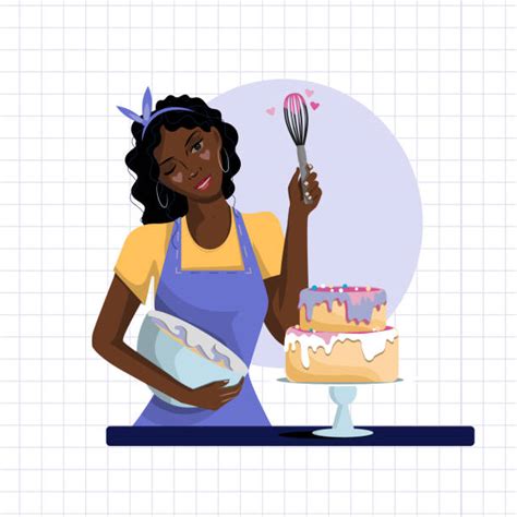 160 Black Woman Baker Stock Illustrations Royalty Free Vector