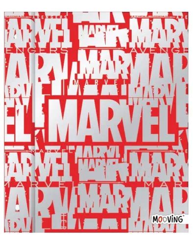 Carpeta Nro Mooving Marvel Tapas Color Gris Mercadolibre