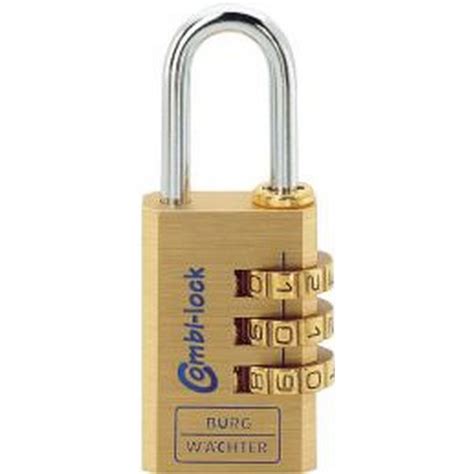 Cadenas laiton Combi Lock 80 30mm Burg Wächter 1 PCS Outillage