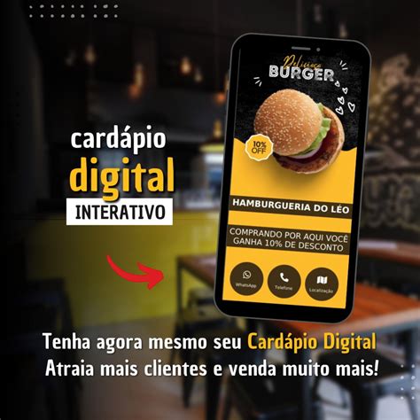 Cardápio Digital Personalizado Elo7 Produtos Especiais