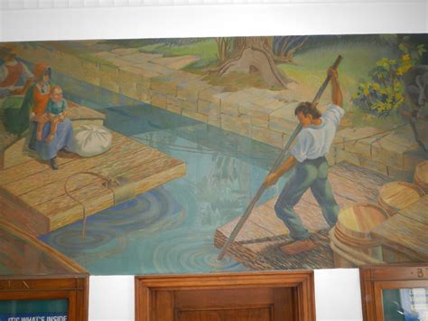 Lemont Illinois Post Office Mural 60439 Detail — Post Office Fans