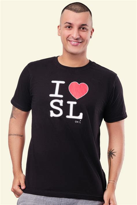 Luv Sl Unisex I Love Sri Lanka Print Tshirt Odellk