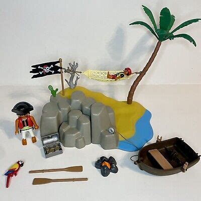 Playmobil 4139 Pirate Island Compact Set With Hammock Virtually