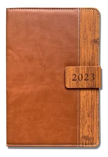 Agenda Ejecutiva Brown Wood Magnetic Env O Gratis