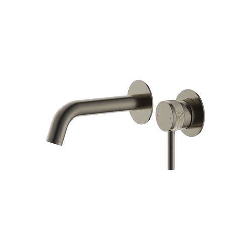 Siena Wall Mounted Basin Mixer Gunmetal Grey