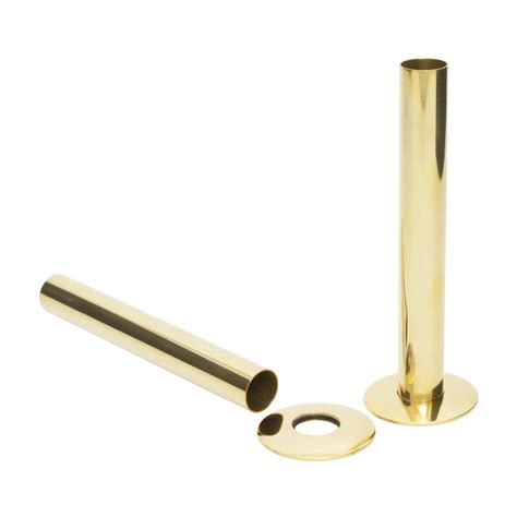 Polished Brass Pipe Shrouds And Base Plates