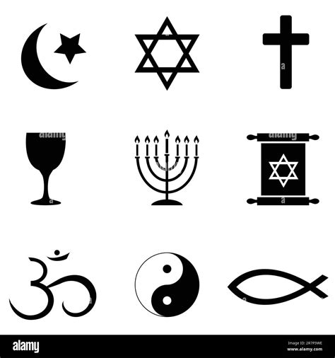 Christian Religious Symbols Stock Vector Images Alamy