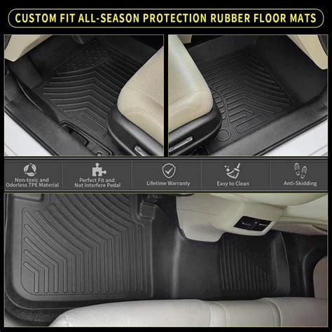 All Weather Protection Car Floor Liners For 15 22 Chevy Colorado Crew Cab Yitamotor