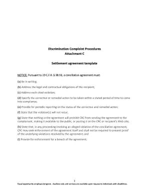 Free Editable Settlement Agreement Templates In Ms Word Doc