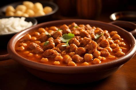 Premium Photo Close Up Of A Bowl Of Authentic Mexican Menudo Soup