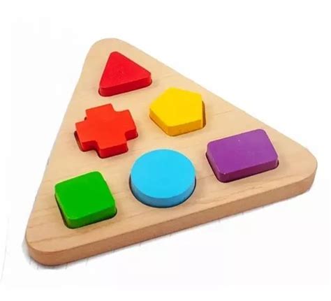 Juego Rompecabezas De Encastre Con Figuras Geom Tricas