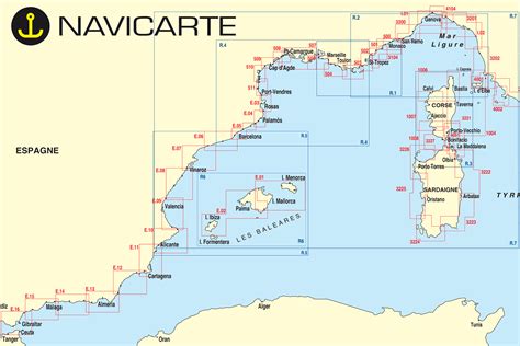 Carte Marine Navicarte M Diterran E Et Corse Carte Marine Papier