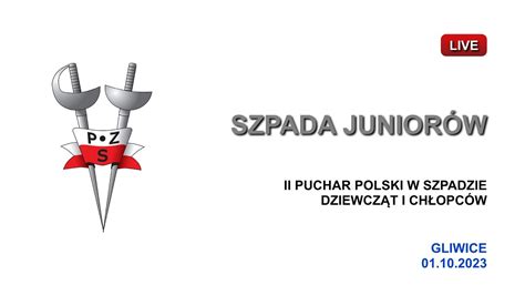 p 5 czerwona II Puchar Polski Juniorów Młodszych w szpadzie