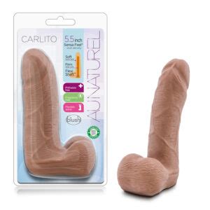 Carlito Dildo Au Naturel In W Balls Latin Brown Blush