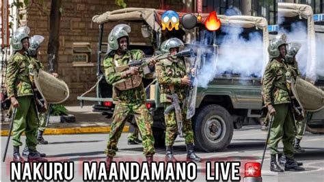 Nakuru Maandamano Leo Live Today YouTube