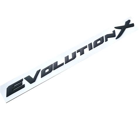 Evolution X Logo Abs Plastic Sticker Rear Bumper Emblems Badge Logo For