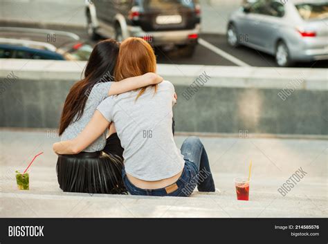 Two Girls Hugging