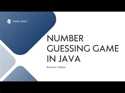 Number Guessing Game Using Java And Swing Design Task Breakdown