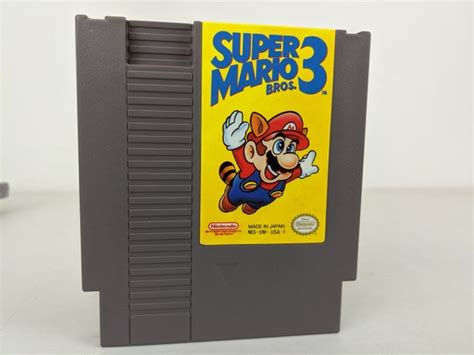 Super Mario Bros 3 Authentic Nintendo Nes Game Etsy