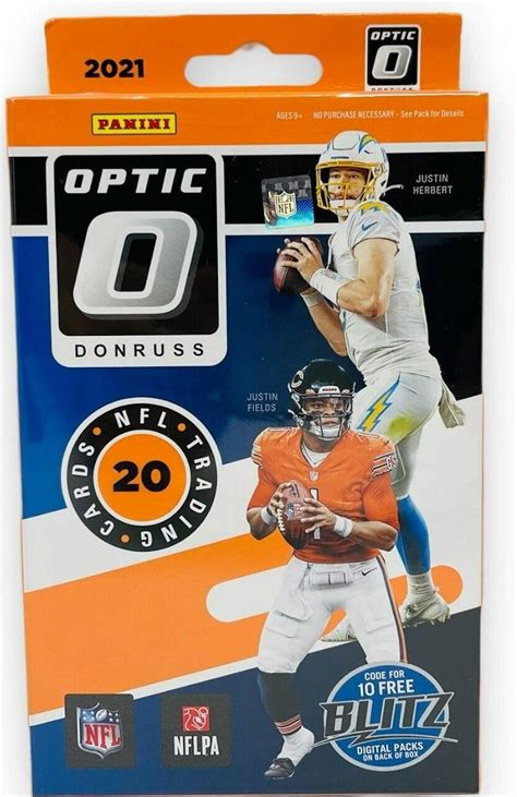 2021 Panini Donruss Optic Football Hanger 64 Box Case Blue Scope