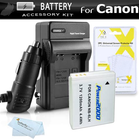 Battery And Charger Kit For Canon Powershot Canon Sx Is Sx Hs