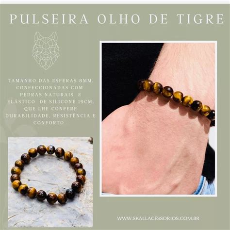 Pulseira Esfera Olho De Tigre Elo Produtos Especiais