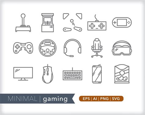 Gaming Icons Video Game Icons SVG AI PNG Digital Download for Design ...