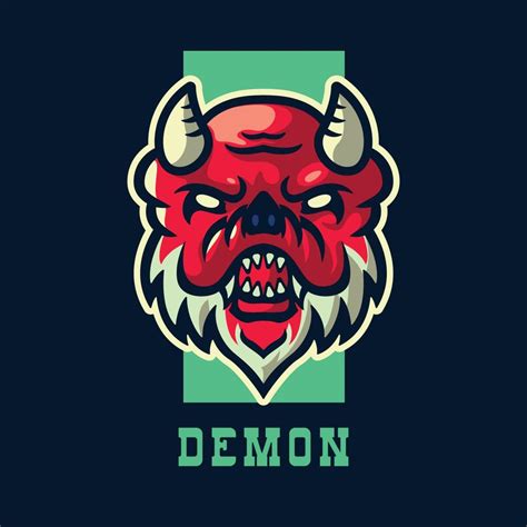 Demon Head Mascot Logo Template 9317166 Vector Art At Vecteezy