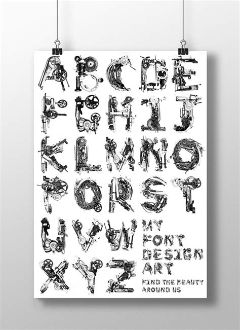 Experimental Typeface Design（font，type） On Behance