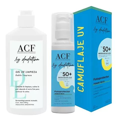 Acf Dadatina Gel Limpieza Facial Protector Solar Camuflaje