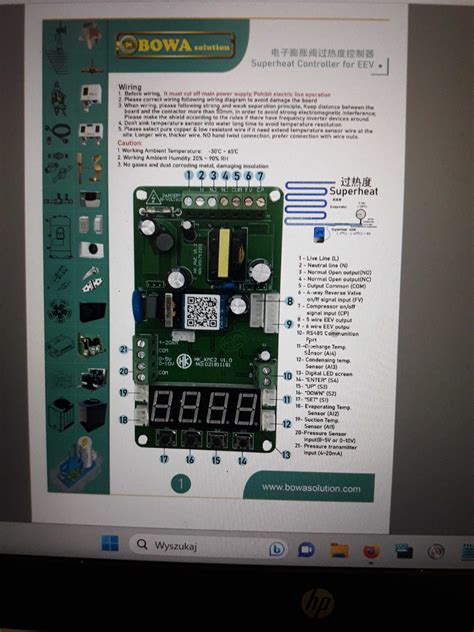 Sterownik elektronicznego zaworu rozprężnego pompa ciepła klimatyzator