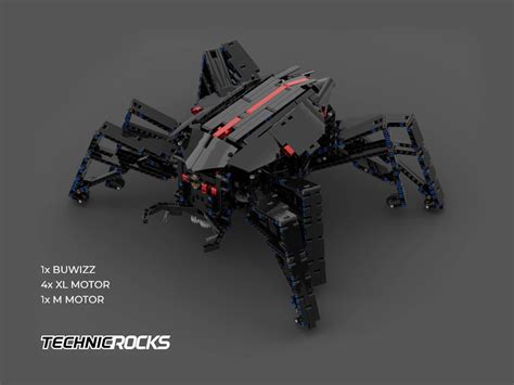 LEGO MOC Spider 8-Legged - Walking Robot by technicrocks | Rebrickable - Build with LEGO